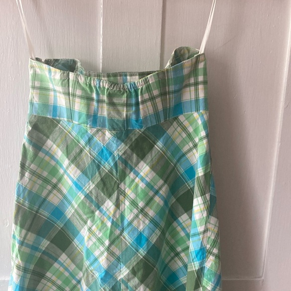 GAP Plaid Empire Waist Strapless Dress - Picture 11 of 12